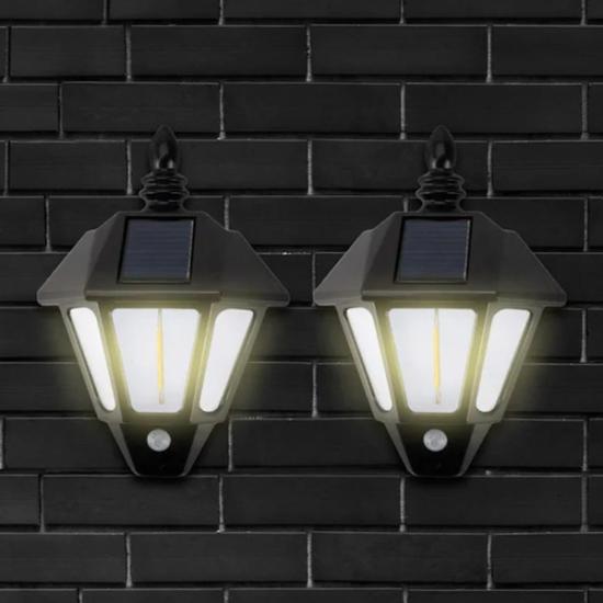 Solar Cob Led Sensörlü Duvar Lambası