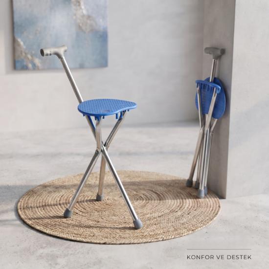 Katlanabilir Baston Sandalye - Oturaklı - 88 cm