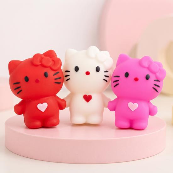 Hello Kitty Tasarımlı Squishy - 12’li Paket - Karışık Renk - Yumuşak Oyuncak