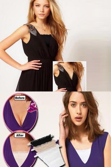 3 Adet Dekolte Kapatıcı Aksesuar