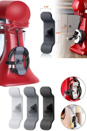 Kablo Toparlayıcı Çok Amaçlı Yapışkanlı Klips