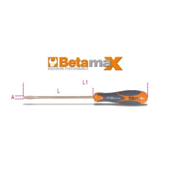 Kıvılcım Çıkarmaz Düz Tornavida 1270BA 8X200
