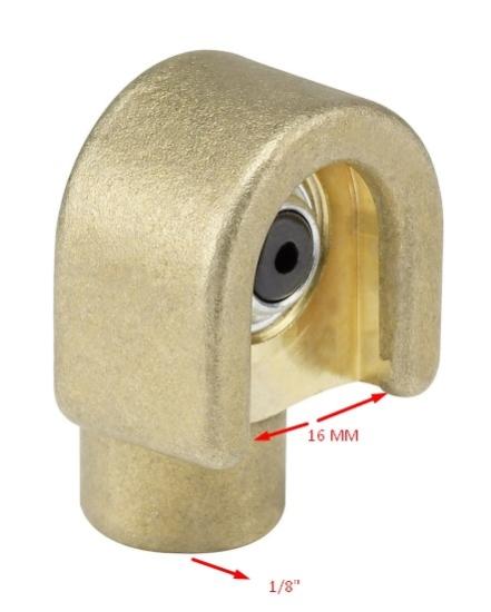 Tekalamit Buton Başlık (Pirinç) 16MM 1/8’’F