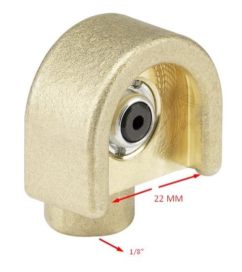 Tekalamit Buton Başlık (Pirinç) 22MM 1/8’’F