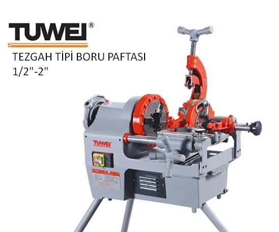 TWT-1T50B Tezgah tipi boru paftası Manuel Kafa 1/2’’-2’’