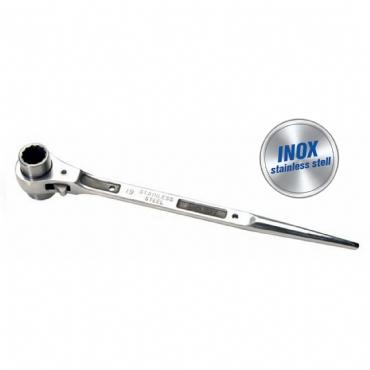 INOX Kazıklı Lokma Cırcır Anahtar 24X27