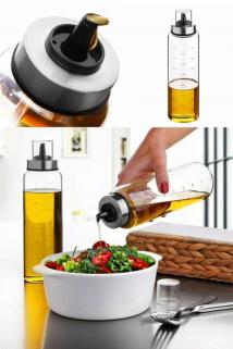 Biterse 2 Adet Damlatmaz Akıllı Borosilikat Cam Yağdanlık 500 Ml