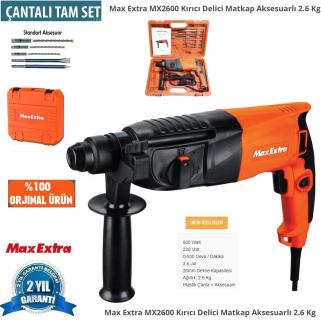 Biterse Max-Extra MX2600 Kırıcı Delici Matkap Aksesuarlı 2.6 Kg