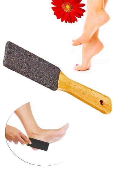 Etika  Ahşap Saplı Doğal Ayak Törpüsü