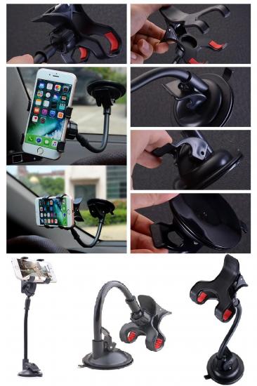 Araç İçi Cama Takılabilen Vantuzlu Akrobat Telefon Tutucu