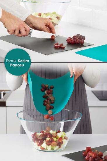 Biterse Pratik Esnek Kesim Panosu Esnek Kesim Tahtası Bükülebilir Kesim Panosu 1 Adet﻿