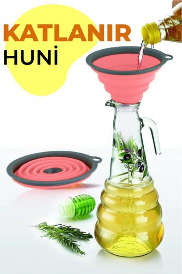 Biterse Pratik Katlanır Silikon Huni