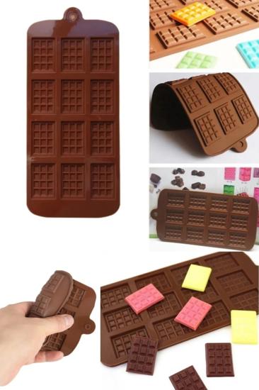 Tablet Çikolata Kalıbı Jöle Şeker Waffle Kalıbı