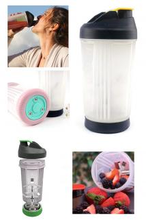 Biterse Shaker Smoothie Doğrayıcı El  Blender Sporcu Mikseri