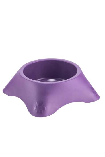 Büyük Boy Plastik Köpek Mama Kabı 1400 ML Mor