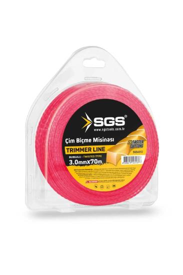 Çim Tırpan Ot Biçme Misinası Burgulu 3mm 70 M