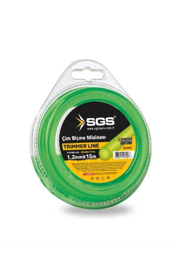 Çim Tırpan Ot Biçme Misinası Yuvarlak Yeşil 1.2mm