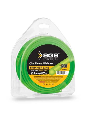 Çim Tırpan Ot Biçme Misinası Yeşil 2.4mm 87 Metre