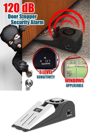 Door Stop Alarmlı 120 dB Kapı Takozu Kapı Stoperi ile Güvenliğinizi Artırın