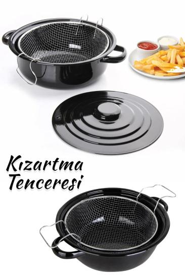 Emaye Fritöz Tenceresi