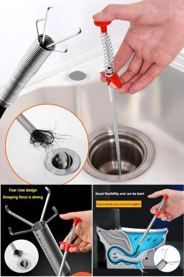 Esnek Lavabo Tıkanıklık Açıcı Tel