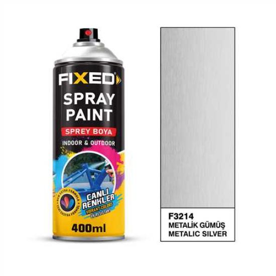 SPREY BOYA AKRİLİK - METALİK GÜMÜŞ EFEKT 320 GR 400 ML