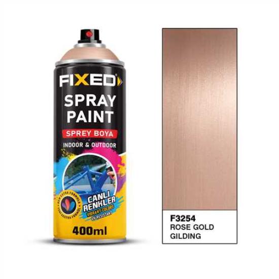 SPREY BOYA AKRİLİK - ROSE ALTIN YALDIZ EFEKT 320 GR 400 ML