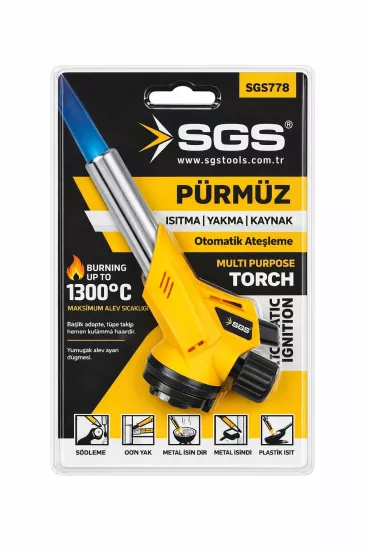 SGS 781 Profesyonel Kamp Pürmüz Başlığı 1300°C
