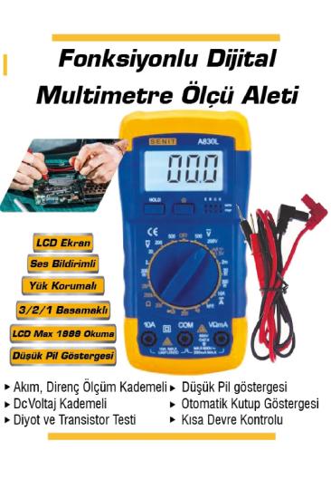 Kademeli Fonksiyonlu Dijital Multimetre Sesli