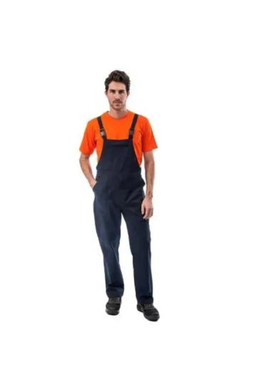 Lacivert Gabardin Bahçıvan Tulumu