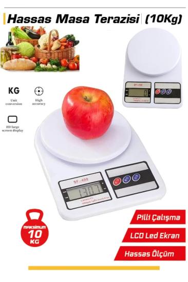 Lcd Ekranlı Dijital Mutfak Tartısı Çok Amaçlı Tartı