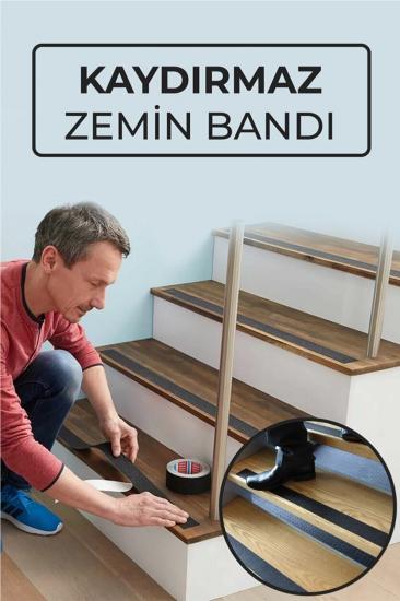 Biterse Merdiven ve Zemin Kaydırmaz Bant 25 mm x 5 m