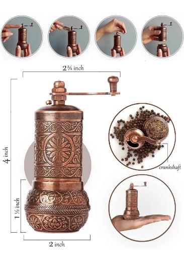 Otantik Toplu Karabiber Öğütücü Zamak Değirmen B