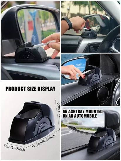 Premium Araç İçi Metal Küllük Kayar Kapaklı Küllük