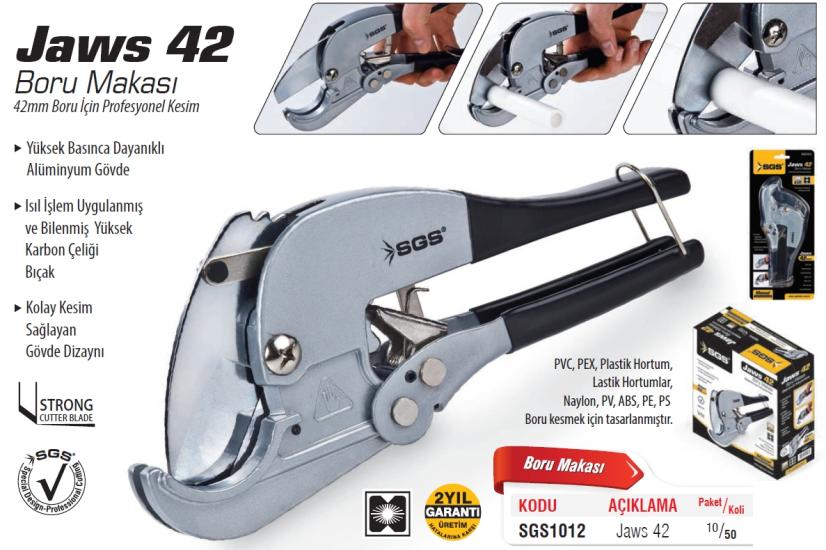 SGS Jaws42 42mm Boru Makası Şık Tasarım Alüminyum