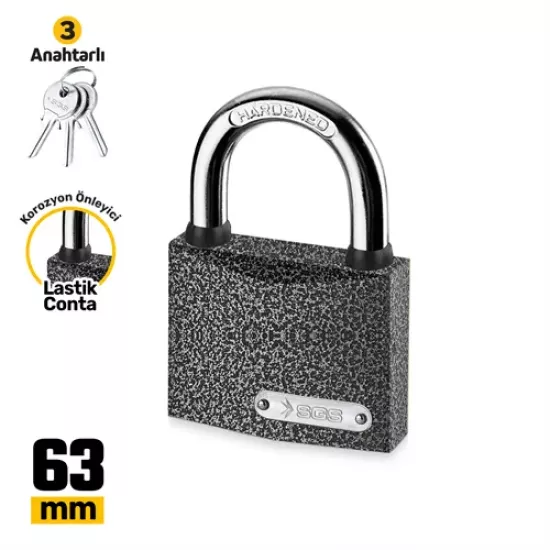 ASMA KİLİT GRİ BOYALI 63MM
