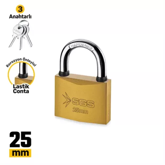 ASMA KİLİT SARI BOYALI 25MM