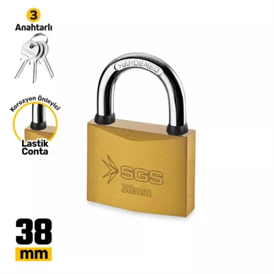 ASMA KİLİT SARI BOYALI 38MM