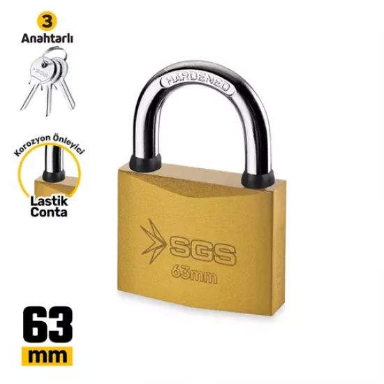 ASMA KİLİT SARI BOYALI 63MM