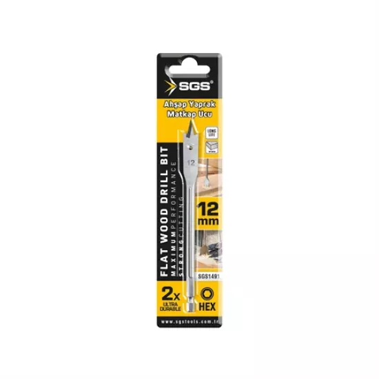 AHŞAP YAPRAK MATKAP UCU 12x152 mm