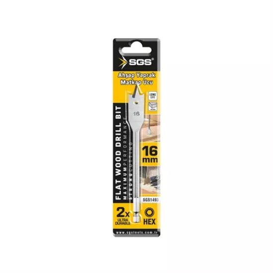 AHŞAP YAPRAK MATKAP UCU 16x152 mm
