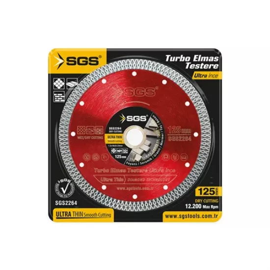 TURBO ELMAS TESTERE (ULTRA HASSAS KESİCİ) (125MM)
