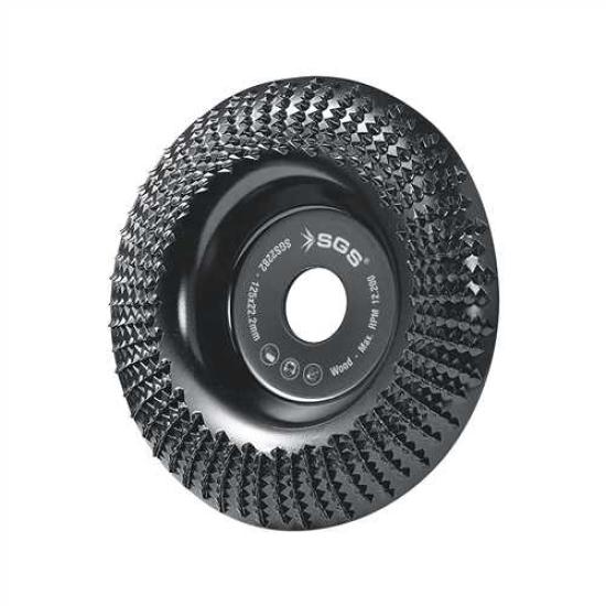 AHŞAP İŞLEME TAŞLAMA DİSKİ KAVİSLİ 115MM*22,22MM