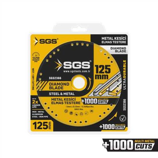 VAKUMLU ELMAS ÇOK AMAÇLI MULTI-METAL KESİCİ 125 MM