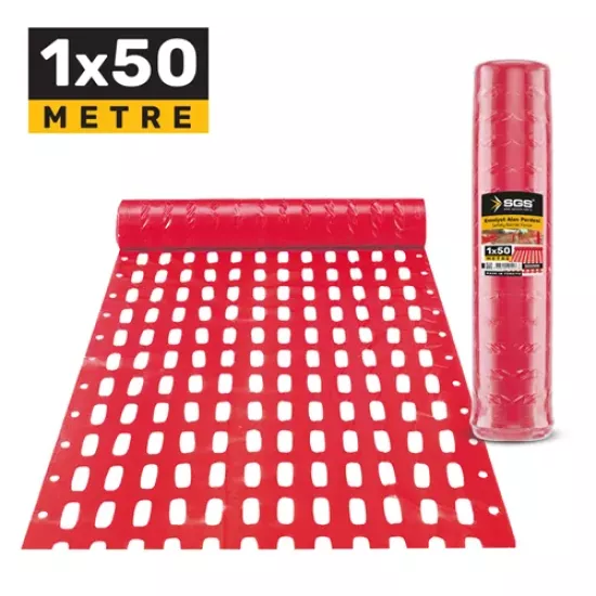 EMNİYET ALAN PERDESİ 1x50 MT. 40 Gr. KIRMIZI