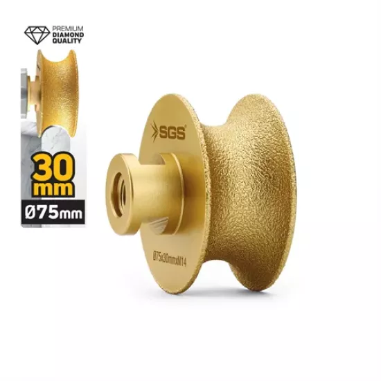 M14-75x30 MM VAKUM ELMAS TAŞLAMA DİSKİ TAM PROFİL