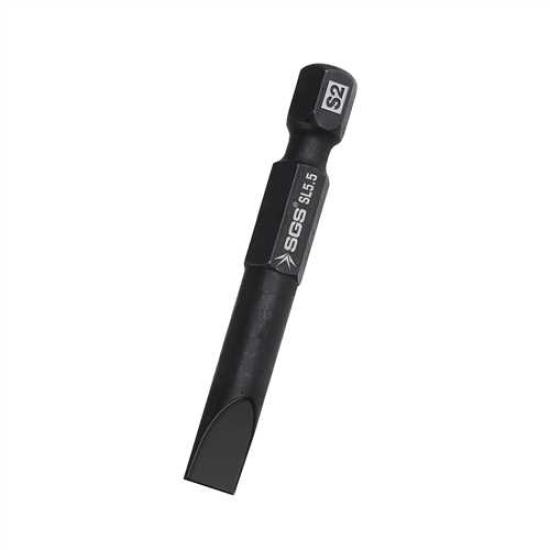 DÜZ UÇLU BİTS S2 SL5,5*50mm Black-Pro Series