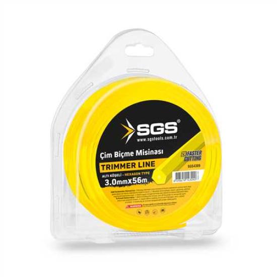 TIRPAN MİSİNASI 3.0 MM 56 MT ALTIGEN (SARI)