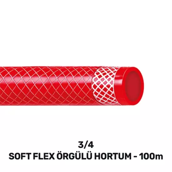 3/4 SOFTFLEX ÖRGÜLÜ HORTUM 100 MT (210gr/mt)