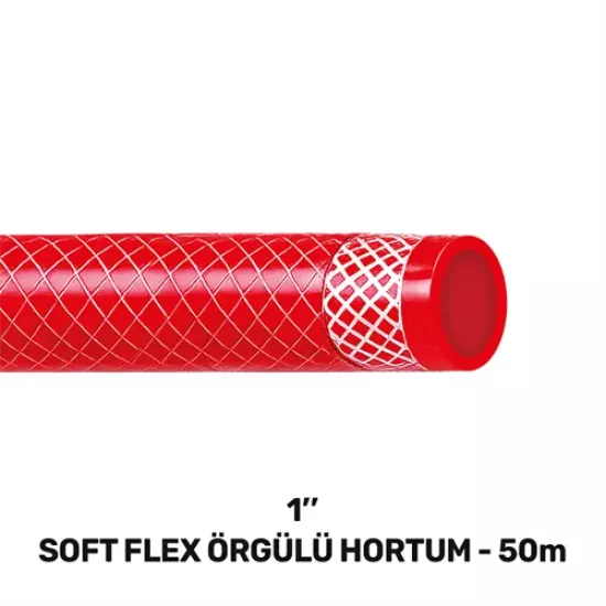 1’’ SOFTFLEX ÖRGÜLÜ HORTUM 50 MT (300gr/mt)